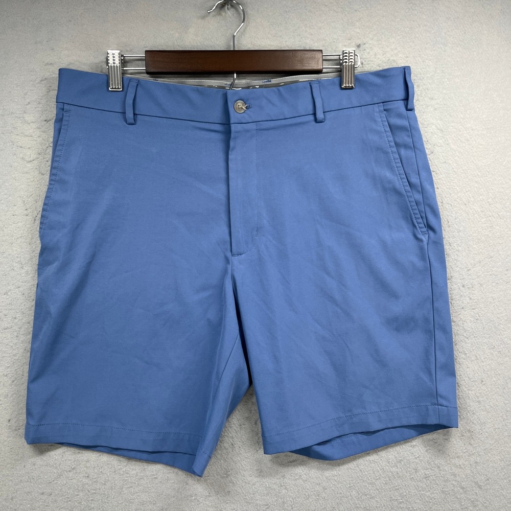 Walter Hagen Golf Shorts Mens 35 Blue Perfect 11 Flat Tech Performance Active